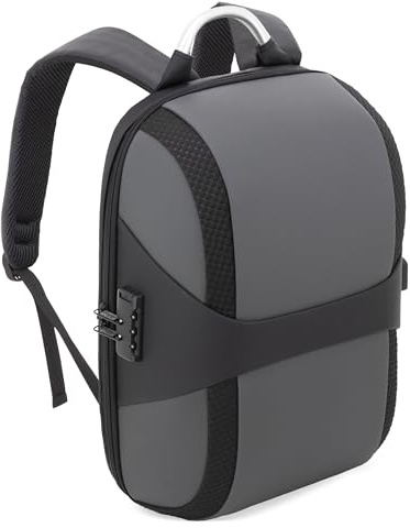 Mochila acolchada MAYER con entrada USB y compartimento para portátil - 43x30x16 cm - Apertura 180º - Entrada USB para Powerbank - Bolsillo antirrobo - Cierre de seguridad - Compatible con trolley