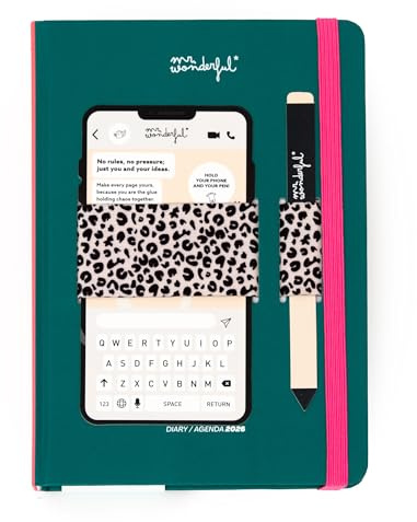 Mr. Wonderful - Basic 2026 veckoplanerare med mobiltelefonhållare - My new era