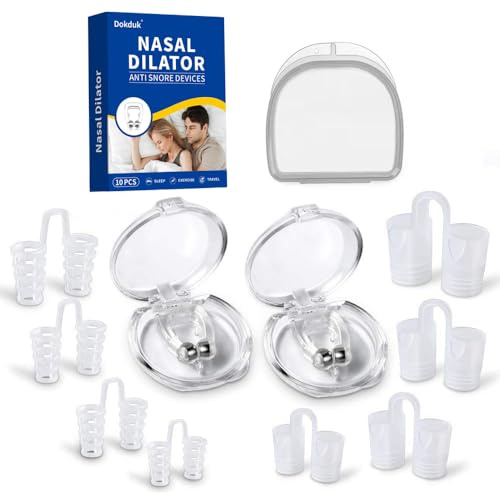 Dilatatore Nasale Antirussamento, Dispositivo Anti Russamento, Silicone Clip per naso Magnetico Dilatatore nasale, Soluzione Confortevole e Professionale per Russare