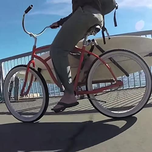 Domary Surfbrett-Fahrradträger, Leichter, Langlebiger Halter für Renn-Mountainbikes (Schwarz)