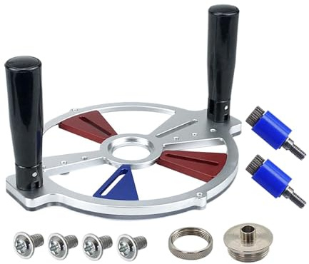 Foratrice per Router, Guida per Fresatrice a Mano | Guida Regolabile su Rotaia per Lavorazione del Legno | per Fresatrice,per Progetti di Edilizia, Ristrutturazione, Casa, Garage, Falegnameria e