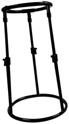 Fonowx Soporte de Suelo Portátil para Tambor, Ajustable, Telescópico, Fabricado en Metal Resistente, con Diseño Antideslizante, Ideal para, 21.5 Cm