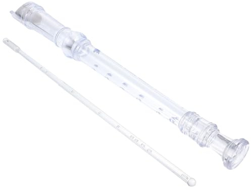 AMUSLESUR Professionelle Blockflöte 8 Loch aus ABS mit Reinigungsstab und Anleitung, traditionelles Flöteninstrument für Unterricht und Studio