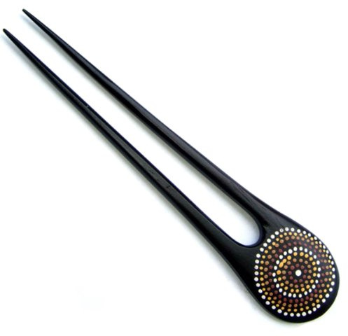 ISLAND PIERCINGS Haarnadel, Handarbeit aus Holz, Unisex, Frauen, ca. 15cm, 1 Stück