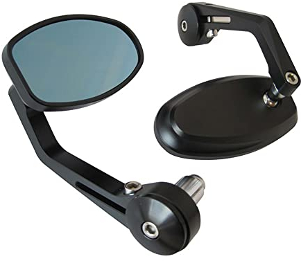 Extremo Del Manillar Espejos Motocicleta - CNC Mecanizada Aluminio - Par