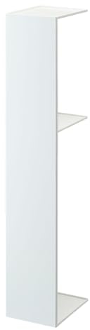 Yamazaki 3509 Tower Schlanker Toilettenständer L, weiß, Stahl, Minimalistisches Design, 13 x 17 x 70,5 cm (LxBxH)