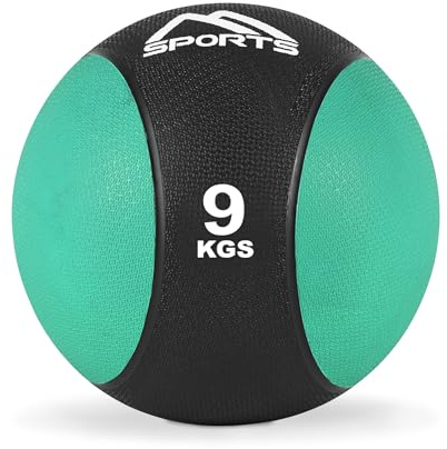 MSPORTS Medizinball 1 – 10 kg – Professionelle Studio-Qualität inkl. Übungsposter Gymnastikbälle