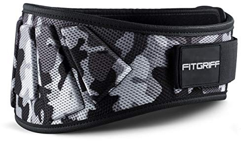 FITGRIFF® Gewichthebergürtel V1 - Fitness-Gürtel für Bodybuilding, Krafttraining, Gewichtheben - Trainingsgürtel für Damen und Herren