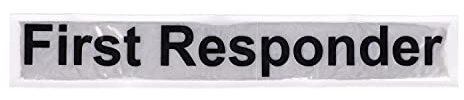 RescPol Rückenschild First Responder - 30 x 5cm - weiß