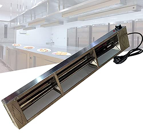 ksamwjf Commercial Food Heat Lamp, Electric Food Warmer for Parties Buffets, Strip Catering Infrared Heating Lamp for Keep Food Warm, Restaurant Kitchen Equipment