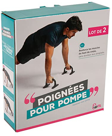 UPFIT - Ergonomic push up handles - Pair - Practice pump exercises with the utmost comfort - Anti-slip supports - Designed to prevent wrist pain