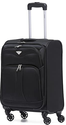 Flight Knight Lightweight 4 Wheel 800D Soft Case Suitcases Cabin Carry On Hand Luggage Ryanir Maximium prioirty Carry On Approved