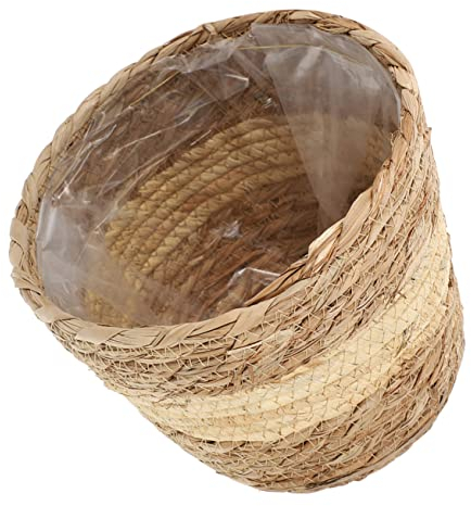 Yardenfun Panier à Fleurs Paille Tressée Panier pour Jardinière De Fleurs pour Décoration Intérieur