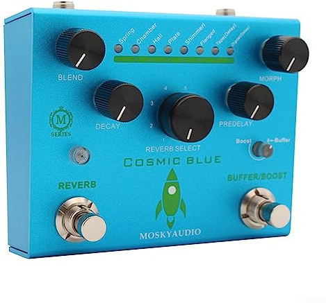 Gitarre Effektpedal, Gitarre Bass Effektpedal Reverb, 8 Modelle Funktion Gitarre Bass Effektprozessor Zubehör