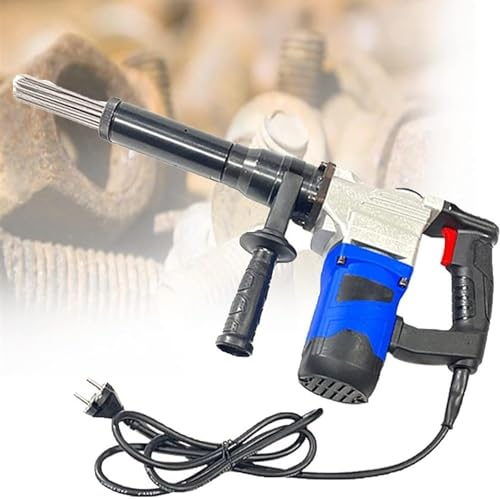 Qiang Nadelentroster,3000 Schläge Pro Minute,Nadelpistole,Ergonomischer Pistolengriff,Rostentfernungs Werkzeug Nadelrostentferner Schweißschlackenreiniger 1400W,220V
