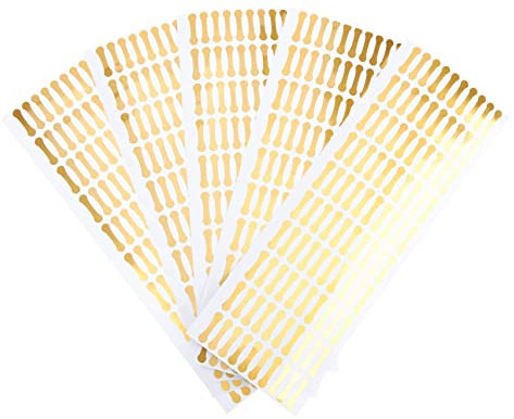 TEHAUX Tamper Seal Stickers 500pcs Adhesive Tamper Decals for Food Cosmetics Scratch Off Labels