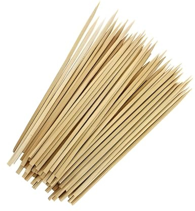 PADRES.- Set de 200 palillos de bambú - Aperitivo, Mini brochetas, Formado, Fruta - 10cm