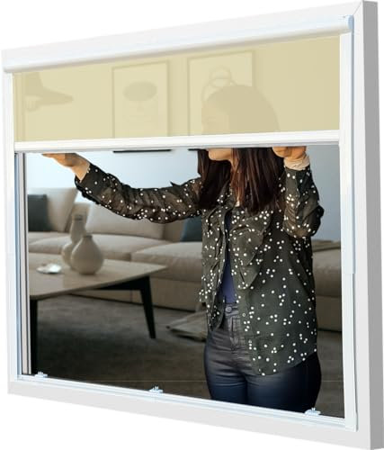 Sparrow Blinds EasyFit - Estor para exteriores de tamaño universal y mosquitera de 45-105 x 100-130 cm (93-97 x 100-130 cm)