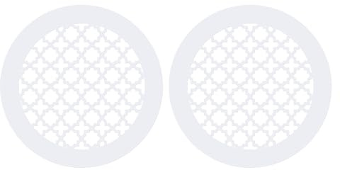 PATIKIL Cubierta de Rejilla de Ventilación para Abertura de Conducto de 5.5 2 piezas Vidrio Acrílico (PMMA) Cubierta Decorativa de Agujero de Pared y Techo para Hogar