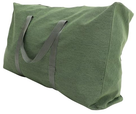 KITANDOVE Seesack aus Segeltuch Wochenend-Nachttasche Kleideraufbewahrungstaschen mit Reißverschlüssen reisetaschen schultüte travel Pack Gepäcktasche Reisetasche aus Segeltuch Olive Green