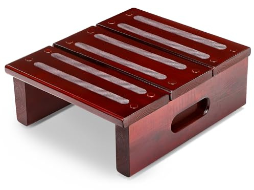 DiDiBirDi Tritthocker Stepping Stools,aus Holz für Kinder und ältere Menschen, ausgestattet mit Anti-Rutsch-Aufklebern und Fußpolstern, geeignet für Schlafzimmer, Küchen, Badezimmer