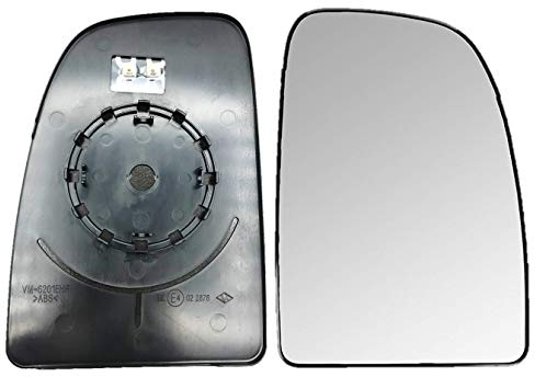 HZ-DESIGN Spiegelglas für Außenspiegel rechts beheizt oberer Teil 11 cm kompatibel mit Jumper Ducato Boxer