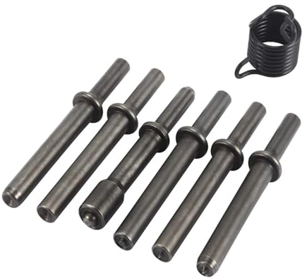 Set di 7 punte per martello pneumatico per martello pneumatico, punte ad aria compressa e strumenti fai da te