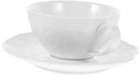 Cabilock Tazze Caffè Con Piattino in Ceramica Design Elegante Per Uso Domestico Tazze Per Cappuccino e Caffè Espresso Con Supporti