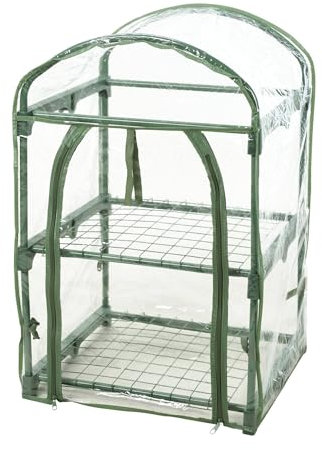 Well Home Invernadero de 2 Niveles con Marco de Metal 50x45x84cm