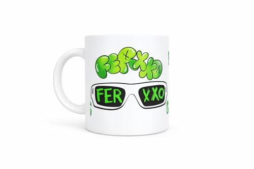 Taza Original ferxxo 350 ml – Taza de Cerámica Blanca – Apta para Microondas y Lavavajillas – Taza Café Desayuno – Regalo Original