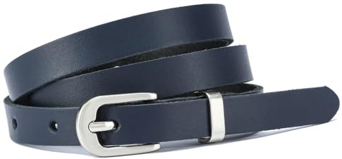 Frentree Ledergürtel Damen, MADE IN GERMANY 1,5 cm schmaler Echtleder Gürtel, für Kleid und Anzughose, 100% Leder