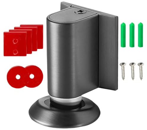 Türstopper, magnetisch, Bodenbefestigung, robuster Wandschutz, ohne Bohren, höhenverstellbar, für Hotel, Vermietung, Balkon, , Werkstatt