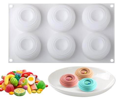 Genérico Molde Para Caramelo De Silicona,Molde Para Pudin - Molde Para Hornear Antiadherente Y Reutilizable Para Tarta Magdalenas Chocolate Helados