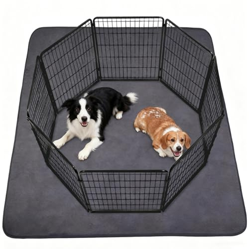 PmakeEorT Inkontinenzunterlage Waschbar, Extragroß 168x125 cm Hundedecke Wasserdicht PIPI Matten für Hunde, Welpen Unterlagen für Meerschweinchen, Hamster, Kaninchen