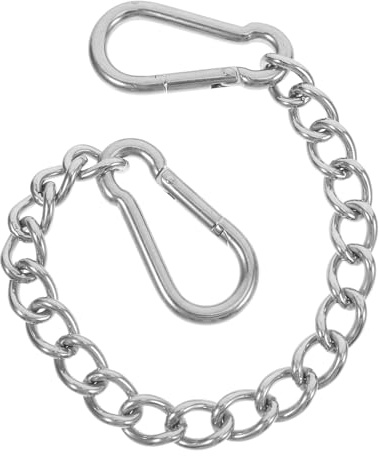 jojofuny Hochbelastbare Edelstahlkette 30cm mit Federschnalle für Hängematten und Sandsäcke Wetterbeständige Verlängerungskette für Outdoor Hängesessel und Schaukelaufhängungen