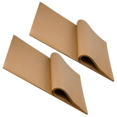 YARNOW Lot de 100 Feuilles de Papier Sulfurisé pour Cuisson 30x20 Cm en Papier Silicone Alimentaire Antiadhésif Facile à Utiliser Cuisine et Barbecue