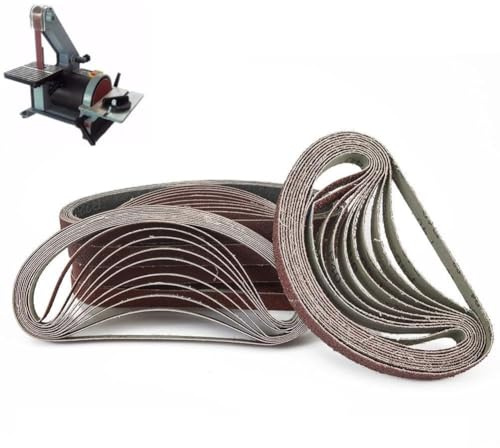 EasyByMall Nastri abrasivi, 13 x 457 mm, 60 pezzi grana assortita 40-240, per levigatrice Black&Decker BD280, BD290, KA290