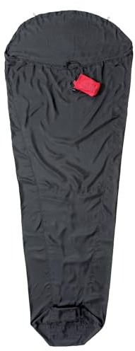 Cocoon Damen Expedition-Silk MummyLiner, Schwarz