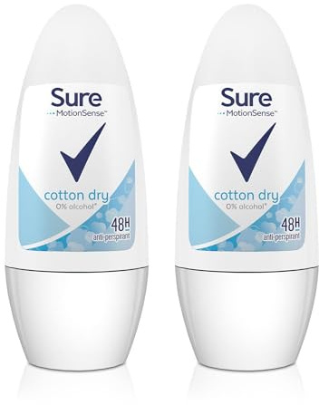 Sure Women Cotton Ultra Dry 24H Anti Perspirant Roll On 50 Ml - Pack of 2