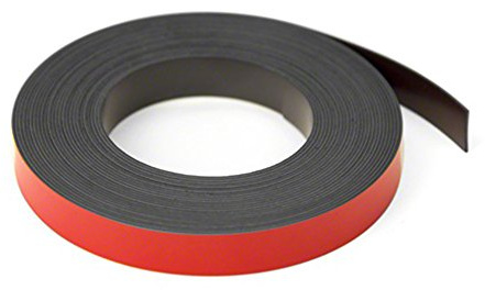 Magflex® Lite Flexible Matt Red Magnetic Pridding Ruban pour Tableaux Blancs, Tableaux D'Établissement Ou Classement - 12,7mm de Large - 5 M de Longueur