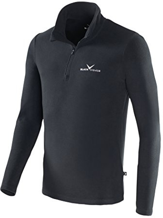 Black Crevice herr fleece-funktionsrolli Schwarz (Black - black/silver) XL (Herstellergröße: 54)