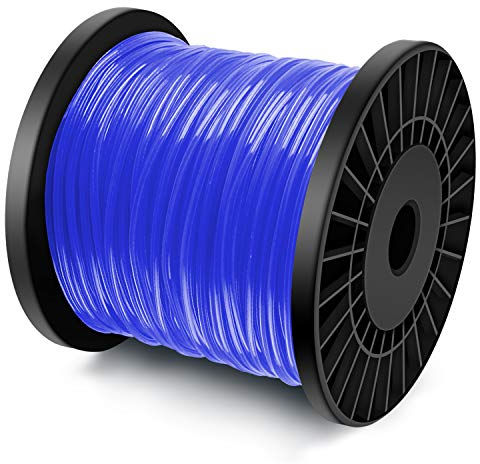 Forever Speed Trimmerfäden Rasen Mähfaden Ersatzfaden Rasentrimmer Nylonfaden Motorsense Trimmerschnur 5-kant Durchmesser 2,4 mm x 100 Meter blau