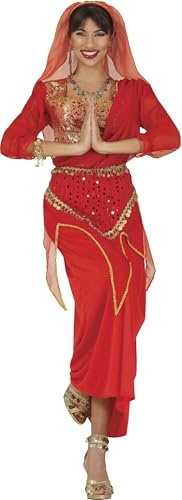 Fiestas Guirca Déguisement de Danse du Ventre Bollywood Femme Adulte Taille 42-44