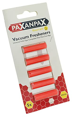 Paxanpax PFC755_9 Air Fresheners for Sebo Vacuum Cleaners, Red Pellet Type (Pack of 5), Plastic