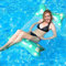 Bouee Piscine Adulte, Matelas Piscine Gonflable avec Filet, Bouées Et Matelas Gonflable Piscine Pliable 4 en 1, Hamac Piscine, 140 X 70 Cm, Hamac Gonflable Enfants, Accessoires Piscine