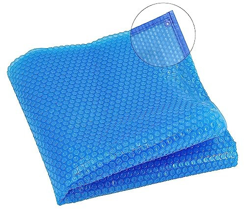 GONCBKVN Solar-Poolabdeckung, rechteckige Pool-Solarabdeckung, UV-Schutz-Blasen-Wärmeisolationsfolie für in den Boden eingelassene und oberirdische Pools (Size : 4m x 8m/13ftx26ft)