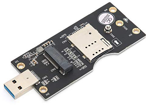 RvSky Adaptador M.2 A USB 3.0, Adaptador USB M.2, Admite Interfaz de Tarjeta SIM de 8 Pines, Práctico y Conveniente, Soporte para Tarjetas M.2, Adecuado para Escritorio