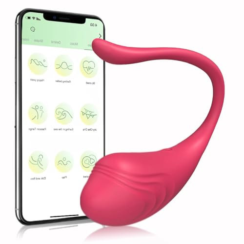 ChicLSQ APP Bluetooth Fernbedienung Vibrator mit 10 Vibrationsmodi Höschen Vibro Ei für Sie Klitoris Stimulator G-Punkt Massagegerät Tragbarer Bullet Vibratoren Sexspielzeug für Frauen Paare（Pink）