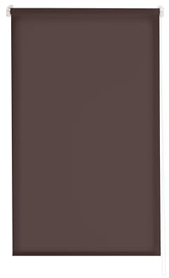 Estoralis | Gove | Store Enrouleur | sans Outil Tissu Tamisant uni | Marron | 45 x 180 cm (Largeur/Hauteur) Taille du Tissu 42 x 175 cm | Stores pour fenêtres et Portes