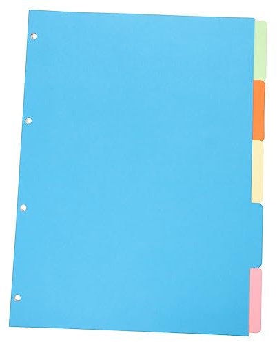 VILLCASE Bunte Ordner-indexseitenteiler A4-registerkarten Papierteiler Für Planer